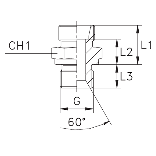 Переходник GE 08L R 1/2"