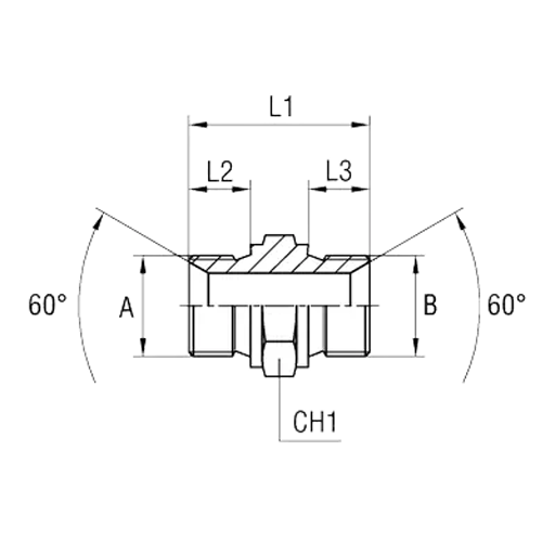Переходник R1 1/4"UF X R1 1/4"UF