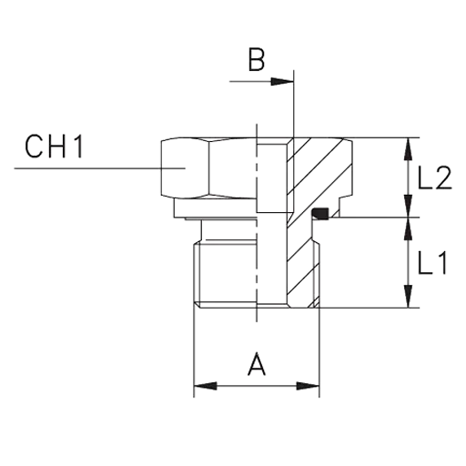 Переходник G1/2" UF* G1/4" IF-ED