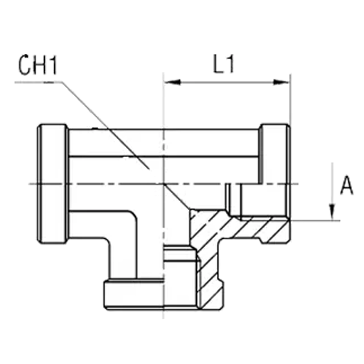 Переходник R1.1/4 IF/IF/IF T