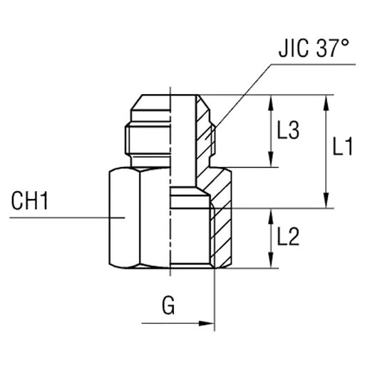 Переходник J GAI 6xG1/8 UF