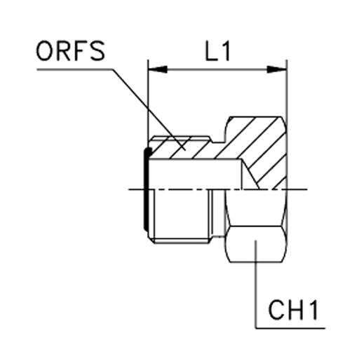 Пробка (НИППЕЛЬ) ORFS 16