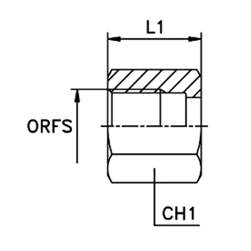 Гайка ORFS 1.3/16"